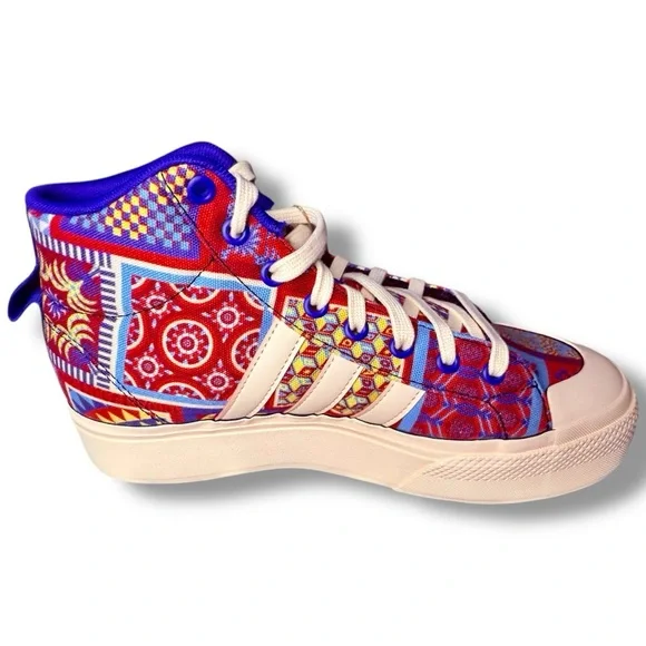 NWT Adidas Women's Bravada 2.0 Platform Shoes, Bliss Orange/Bold Blue Size 11 - Picture 6 of 8